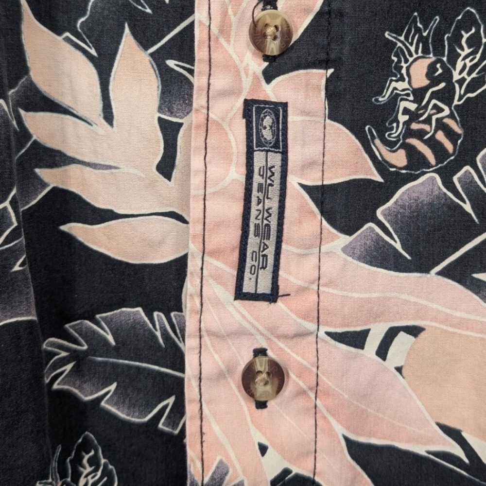 Wu Wear Vintage 90s Men's Tropical Killer Beez Button Up Shirt Size 2xl Wu Tang View 4